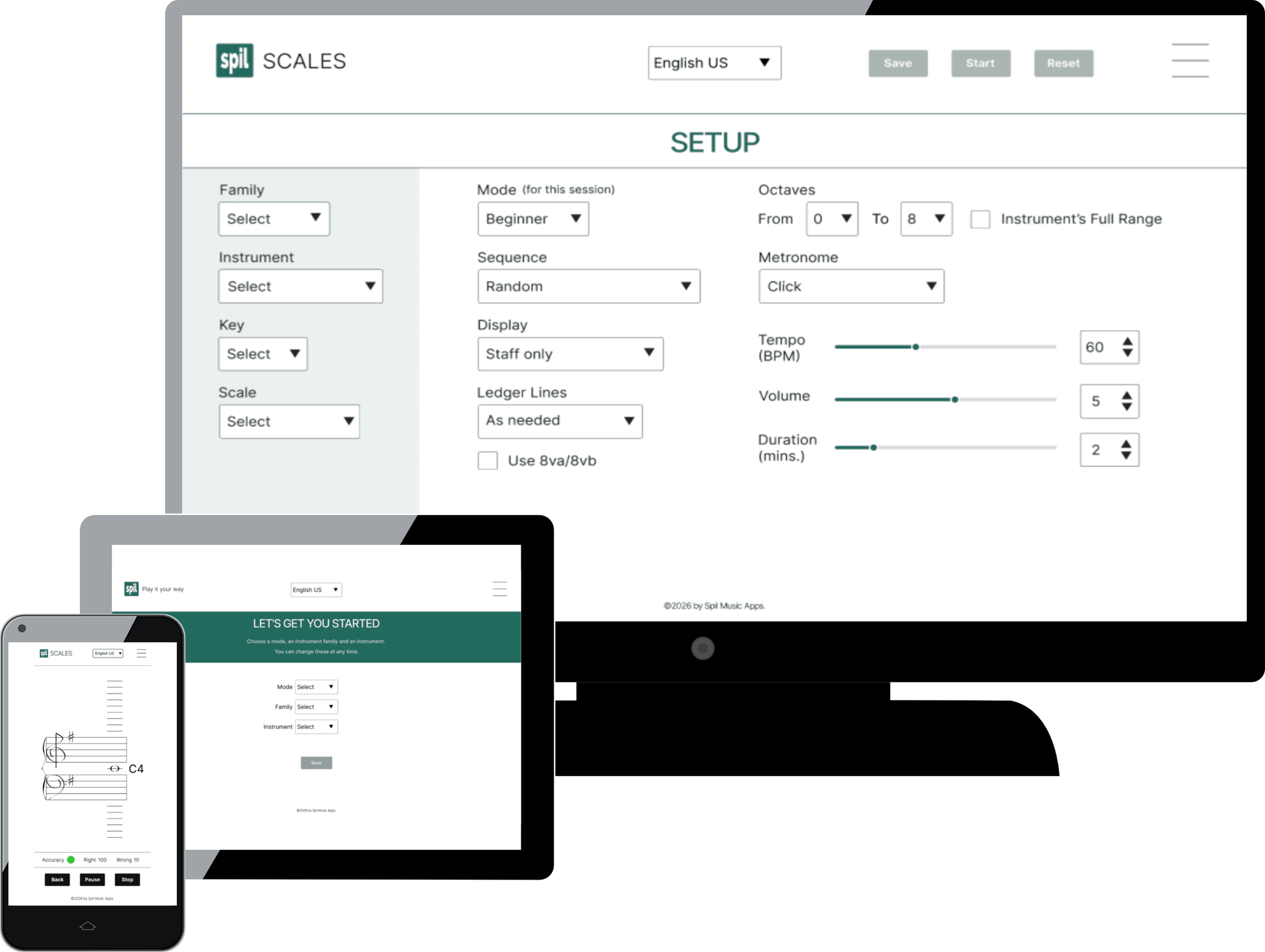 Spil on multiple devices - desktop, tablet, and mobile